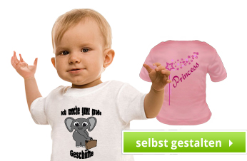 Süße Baby Shirts bedrucken mit witzigen Motiven gestalten lassen